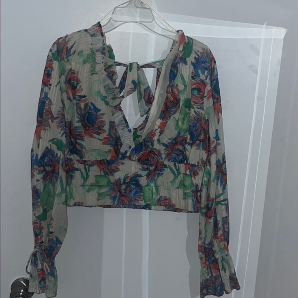 Anthropologie long sleeve blouse